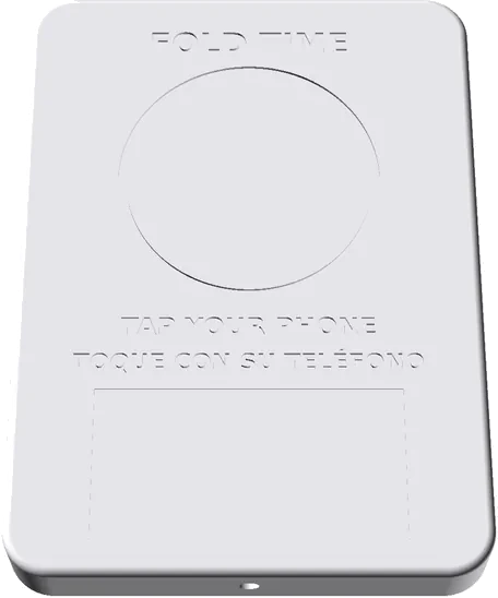 Fold Time wall device: Tap your phone